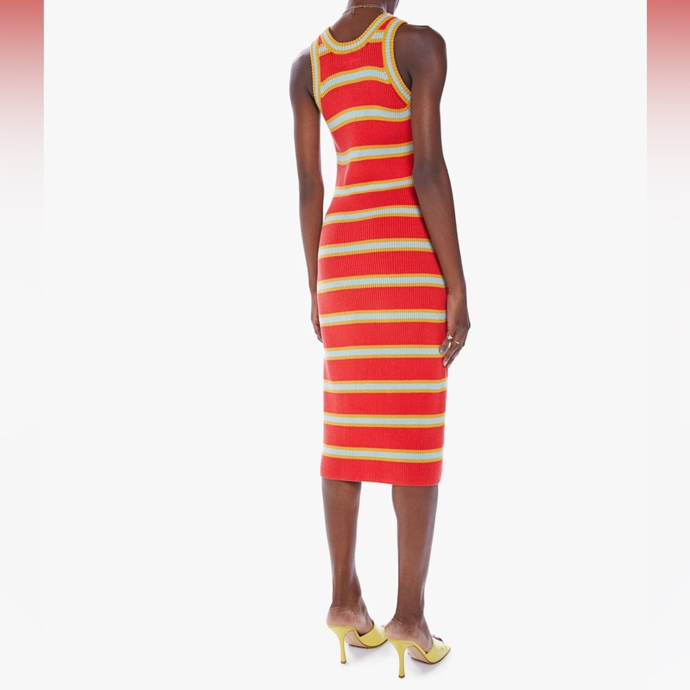 Mother RMS red and mint stripe dress - Picture 3 of 4